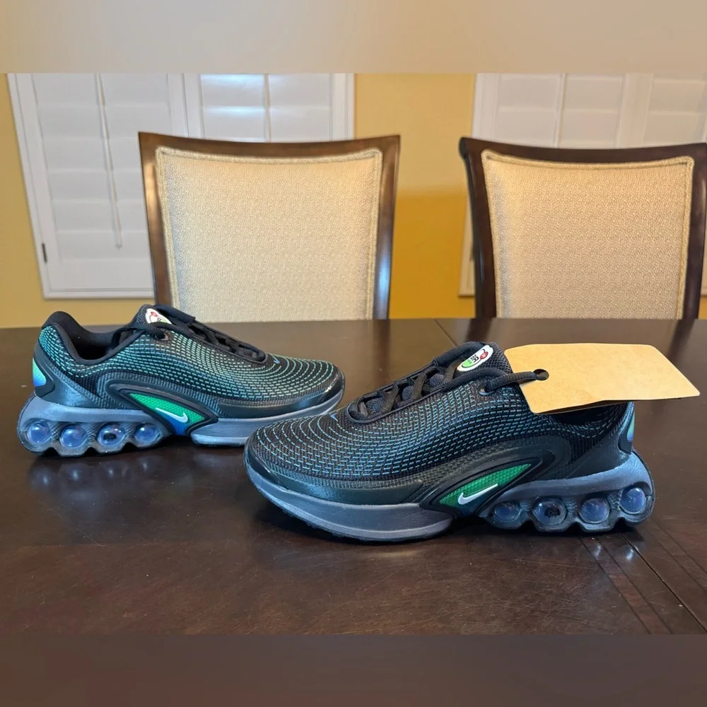 New Nike Air Max DN Black Green Sneaker Shoes Size US 6.5